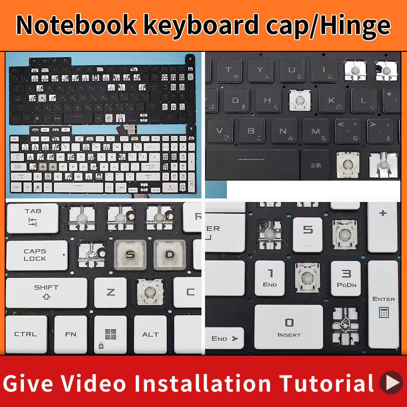 Asus Tastatur-Tastenkappe mit Scherenscharnier-Schlüsselrahmen für TUF Gaming FX507 FX517 A15 F15 FA507 FA507RC FA507RE A17 FA707 F17 FX707 FX707ZC - Bild 2