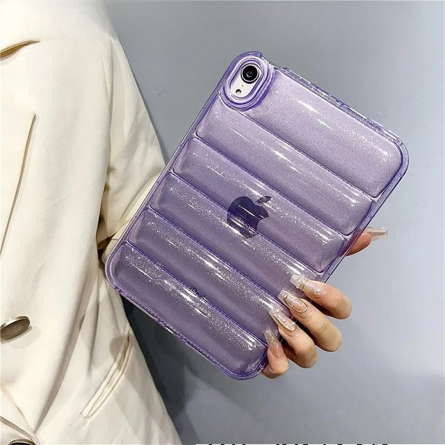 Transparente Glitzer Schutzhülle für dein Apple iPad in den Modellen Pro, Air, Mini und Standard, stoßfest und weich - Bild 1
