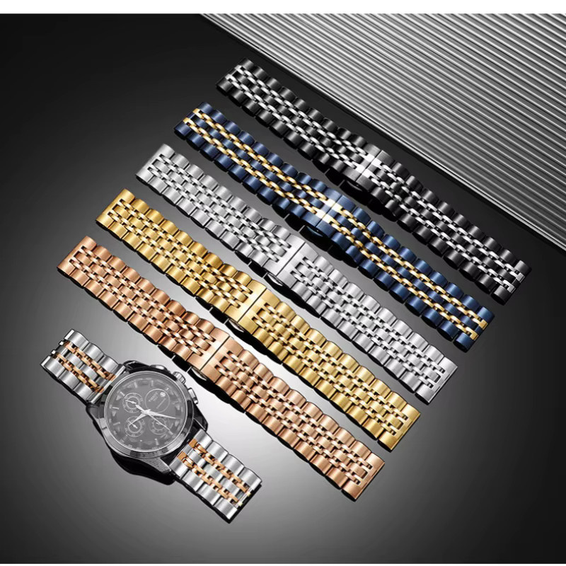 Zhangeer Uhrenarmband Edelstahl, Silber, Unisex - Bild 1