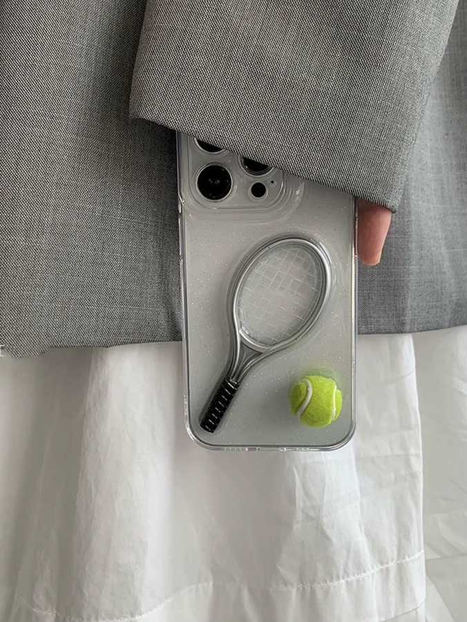 Transparente Handyhülle mit Tennis-Motiv für iPhone 11, 12, 13 Pro, 14 Pro Max und 15 als Schutzhülle für Mädchen und Sportbegeisterte - Bild 3