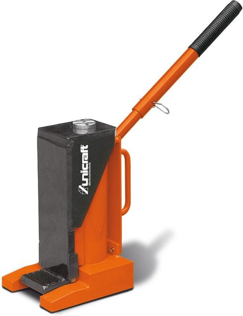 Unicraft Maschinenheber MH 10 aus Stahl in Orange mit 10 t Stützlast und einstellbarer Absenkgeschwindigkeit - Bild 1