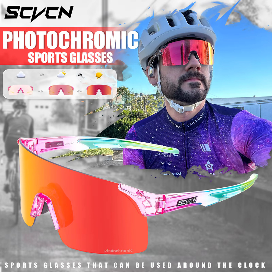 SCVCN Photochrome Fahrradbrille, Unisex, multicolour - Bild 2