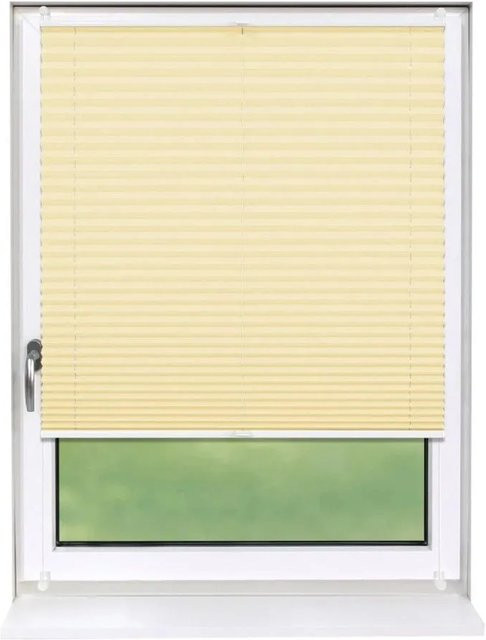 Deco-Raum Plissee Basic Klemmfix in Hellorange, blickdicht, B: 95 cm, H: 150 cm - Bild 1
