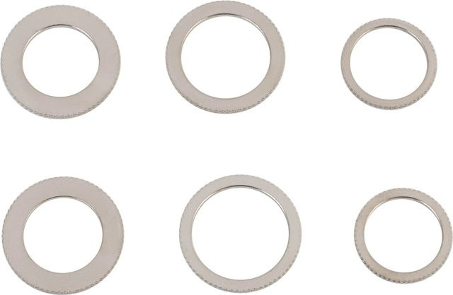LUX-TOOLS Reduzierring-Set 6-teilig aus Messing in Gold, Silber und Gelb - Bild 1