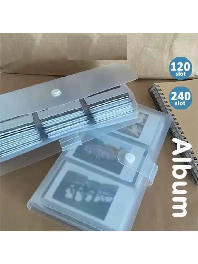 Kartenalbum für Postkarten und Fotos mit 120 bis 240 Fächern aus Kunststoff zur sicheren Aufbewahrung - Bild 2