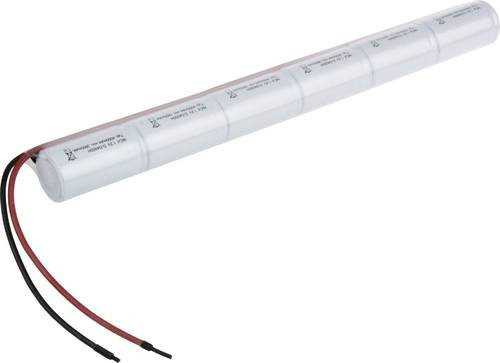 Mexcel Inline L1x6 Akkupack NiCd 7.2V 4000 mAh mit 6x Mono D Zellen und Kabel, hochtemperaturfähig - Bild 1