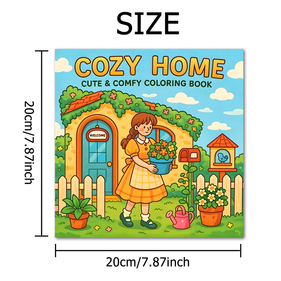COSY HOME Malbuch für Erwachsene mit gemütlichen Alltagsaktivitäten und Räumen zur Entspannung, Mehrfarbig - Bild 2