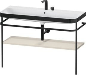 Duravit Möbelwaschtisch-Kombi Happy D.2 Plus mit Konsole und 2 HL in Weiß Tau matt, B: 117,5 cm, T: 49 cm - Bild 1