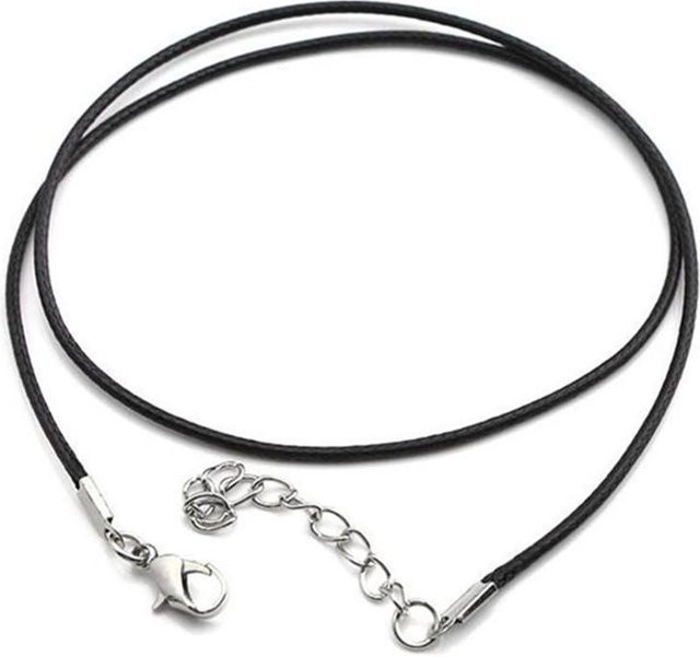 Choker Halskette PU-Leder, Schwarz, Damen, 2mm - Bild 1