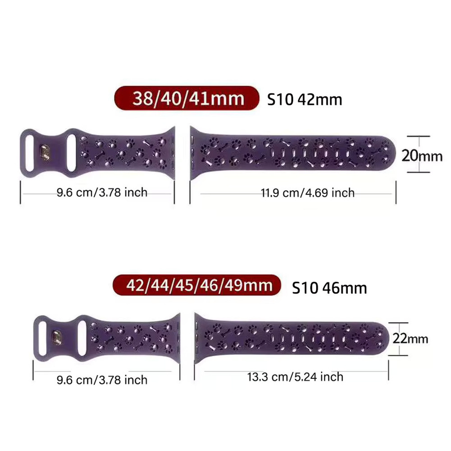 DLIBAND Uhrenarmband Silikon, Weiß, Unisex - Bild 2