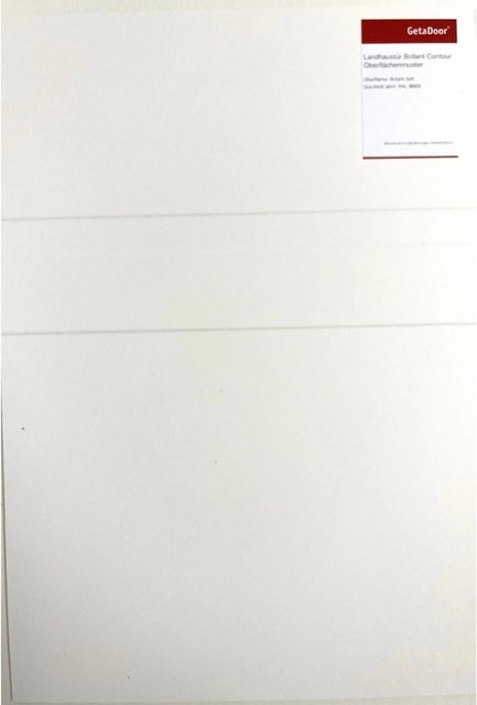 GetaDoor Handmuster Designserie Brillant Contour Sira Tür in Weiß RAL9003 - Bild 1