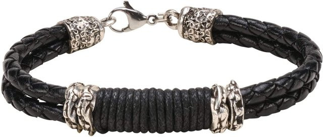 Mey & Edlich Lederarmband, Schwarz, Herren - Bild 1
