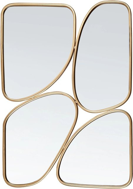 Beliani Dekospiegel DIANCEY in Gold, rechteckig aus Metall und Glas, Breite: 70 cm, Höhe: 100 cm, Tiefe: 3 cm - Bild 1