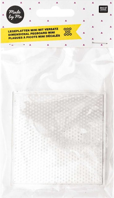 Rico Design Mini-Bügelperlen Legeplatte 2-teiliges Set transparent - Bild 1