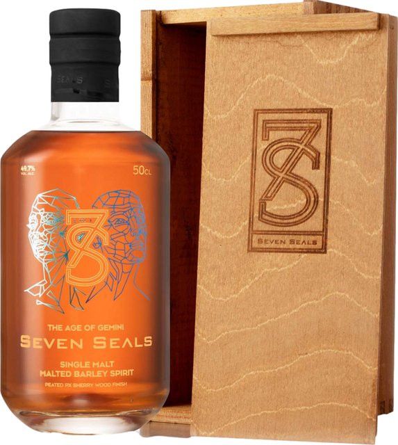 Seven Seals The Age of Gemini Single Malt Whisky, Schweiz, 49,7 % Vol., 0,5 l - Bild 1