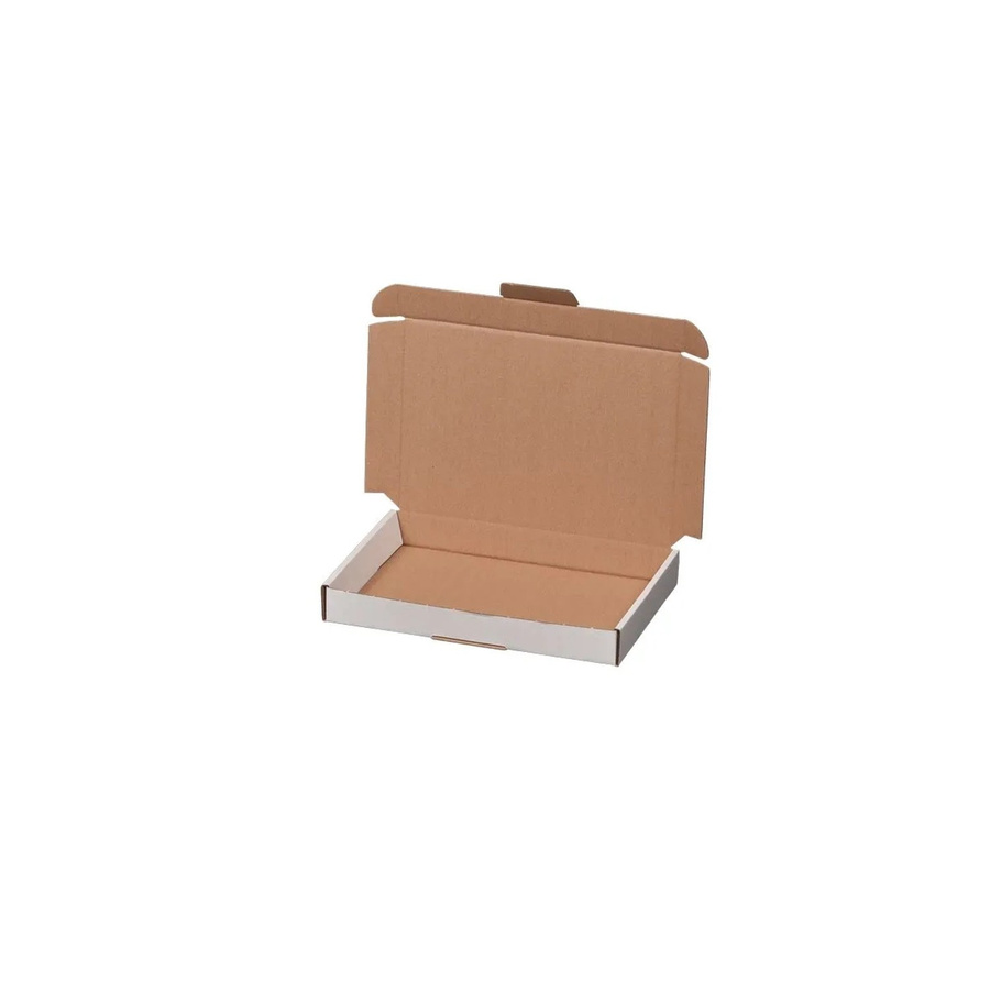 PROREGAL Maxibriefkarton mit Fingerlochgriff, Weiß, B/H/T: 33,0 x 24,2 x 4,5 cm - Bild 2