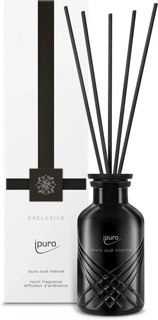 ipuro Raumduft Exclusive Oud Intense Reed Diffuser Orientalisch Schwarz 240 ml - Bild 1