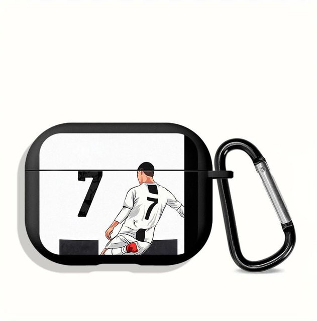 Schutzhülle mit Cartoon Fußball Nummern für Apple AirPods Pro 2, 3 und 4 in Weiß - Bild 1