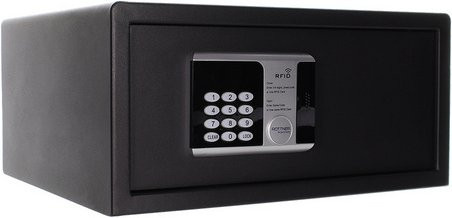 Rottner Möbeltresor RFID Lap mit RFID-Elektronikschloss, anthrazit, B: 43,5 cm, H: 20 cm, T: 37 cm - Bild 1