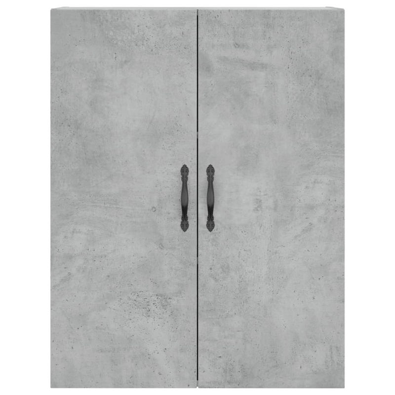 vidaXL Wandschrank in Betongrau aus Holzwerkstoff und Eisen, B/T/H: 69,5 x 34 x 90 cm - Bild 3