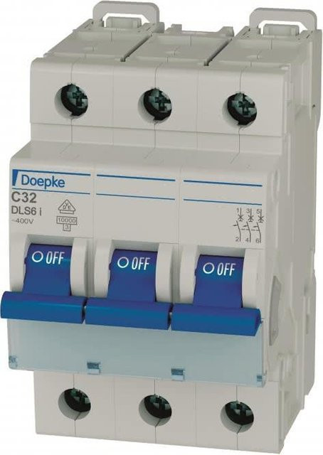 Doepke Leitungsschutzschalter DLS 6I C32-3 10 kA in Weiß - Bild 1