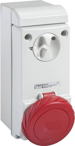 Schneider Electric CEE Wandsteckdose 32A 415V IP65 Weiß - Bild 1