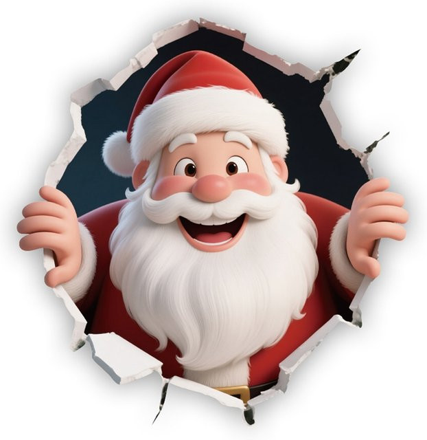 ZQNYCY Weihnachts Aufkleber Santa Elch für die Toiletten Dekoration - Bild 1