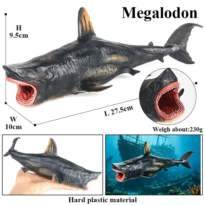 Oenux Savage Marine Sea Life Megalodon Actionfigur, Meerestiere, Einzelfigur - Bild 3