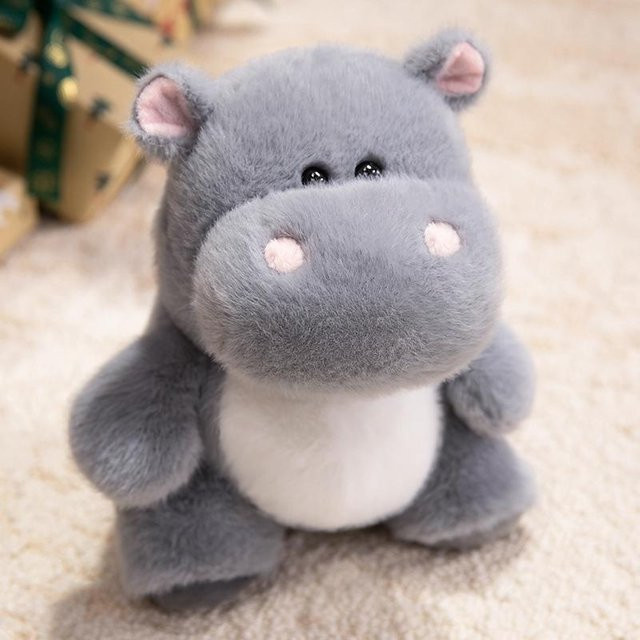 Yiran toy Elch Plüschtier Puppe Kissen, Rosa Blau Grau, 23cm - Bild 1