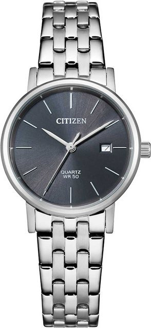 Citizen Armbanduhr, Quarz, Edelstahl, Schwarz, 26 mm, Damen - Bild 1