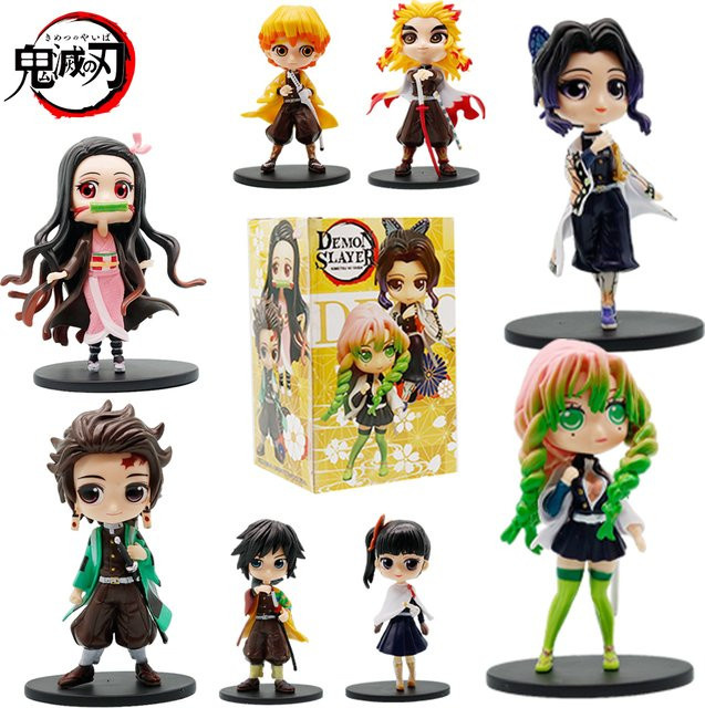 Bandai Demon Slayer Kimetsu no Yaiba Kamado Tanjirou Agatsuma Zenitsu Nezuko, Actionfigur, Kunststoff - Bild 1