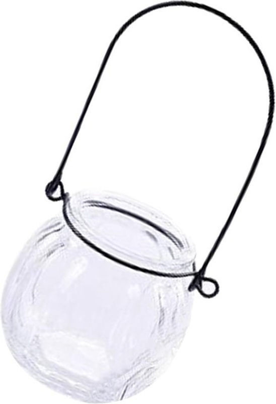 Kesoto Hängevase in Kürbisform aus Glas, transparent, bauchig für Blumen und Pflanzen - Bild 1