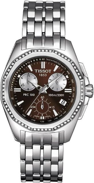 Tissot Armbanduhr T-Sport, Quarz, Edelstahl, Braun, Damen - Bild 1