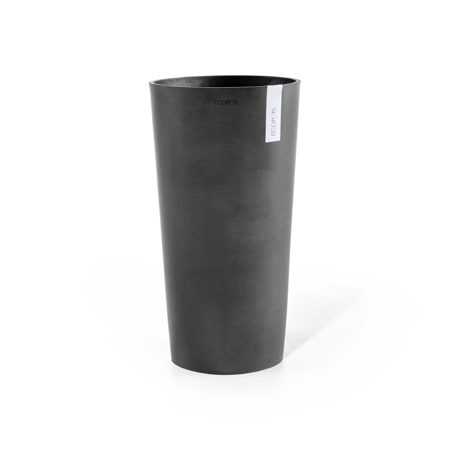 Ecopots Pflanztopf Amsterdam halbhoch Dunkelgrau B: 34 cm, H: 66 cm - Bild 2