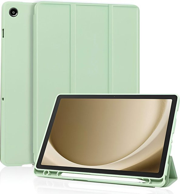 Techsuit Flex Trifold Schutzhülle für Samsung Galaxy Tab A11+ und Tab A9+ in Matcha Grün - Bild 1