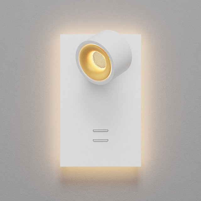 DLS Lighting Clippo S LED-Wandleseleuchte in Weiß und Gold aus Aluminium - Bild 1