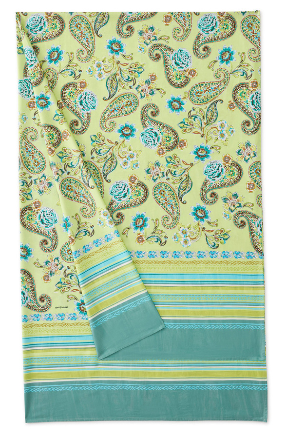 Bassetti Granfoulard Rapallo Bettwäsche aus Baumwolle in Limettengrün mit floralem Muster - Bild 1