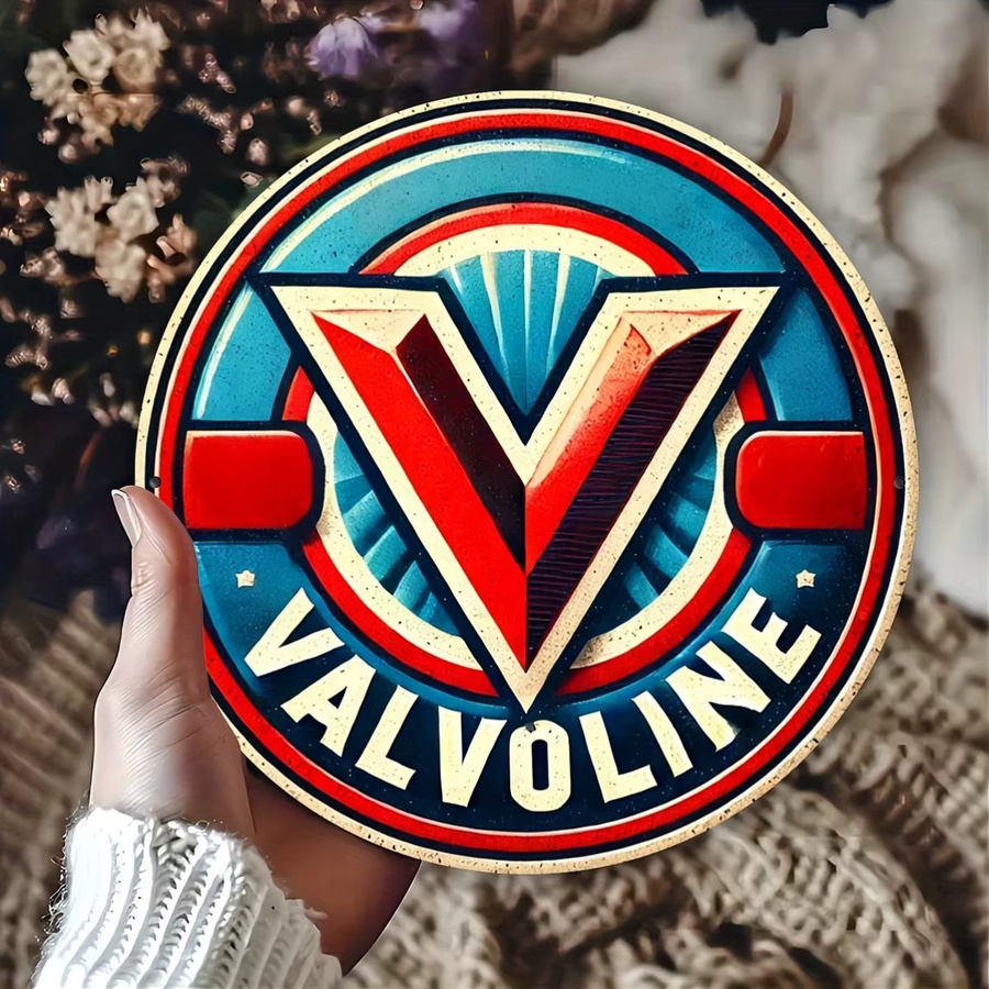 Valvoline Vintage Metallschild rund in Multicolour als Wandkunst für Zuhause, Büro oder Bar, Durchmesser: 20 cm - Bild 4