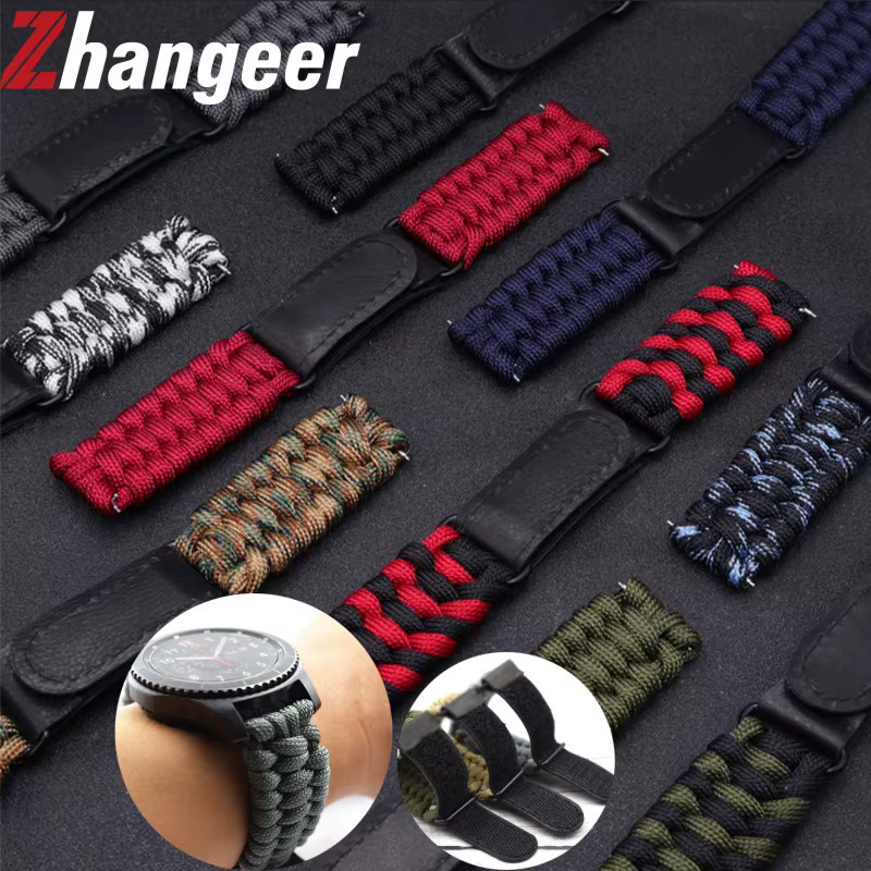 Zhangeer Uhrenarmband Nylon, geflochten, 20mm 22mm, Unisex - Bild 2