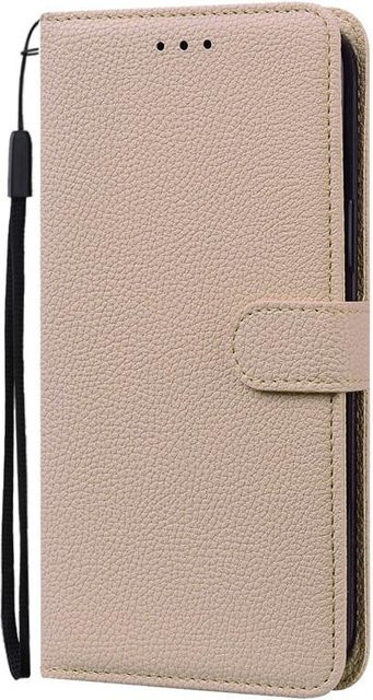 Leder Flip Brieftasche Hülle für Samsung Galaxy A32 4G (A325F) und A32 5G (A326B) in Beige - Bild 1