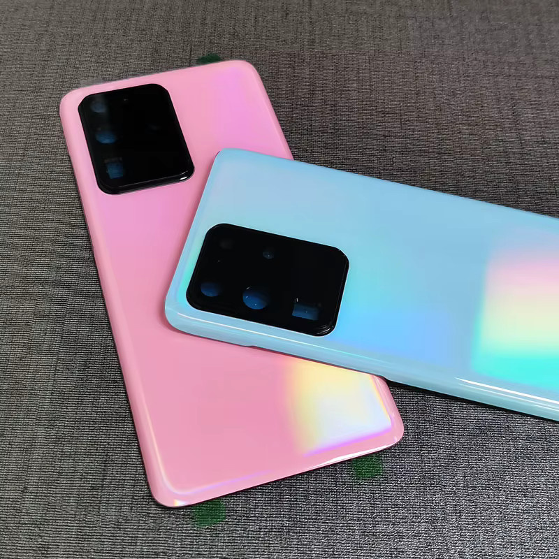 Samsung Galaxy S20 Ultra 5G SM-G988B Ersatzgehäuse mit Glasplatte und Kameralinse in Grau und Multicolour - Bild 5