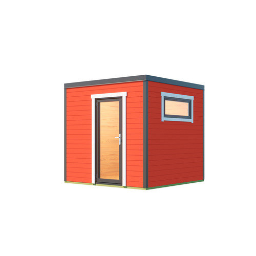 Lasita Maja Gartenhaus Sardinia Flachdach in Schwedenrot B/T/H: 250 x 239,4 x 250 cm - Bild 3