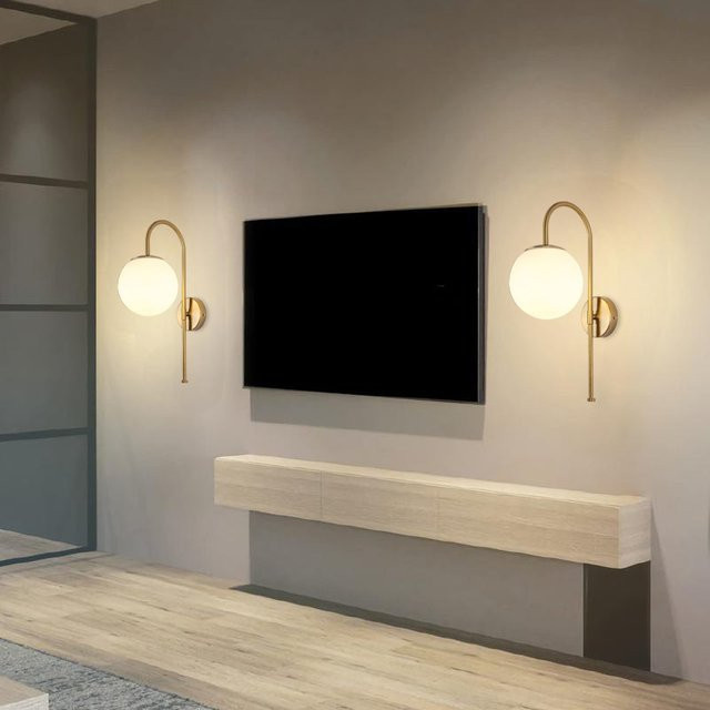 OSABO LED Wandleuchte in linearer Ausführung, moderne Acryl-Innenwandbeleuchtung in Weiß für Wohnzimmer, Flur und Schlafzimmer - Bild 1