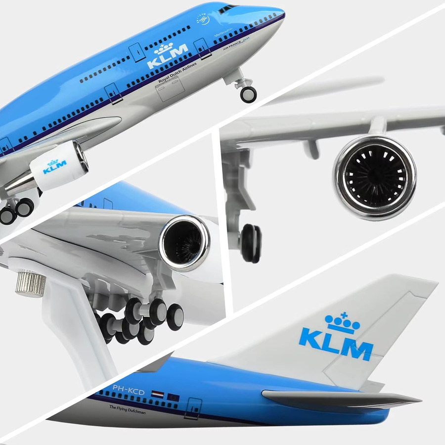 ZOCO B747 Flugzeugmodellbausatz, 1:240 Maßstab, mit Ständer - Bild 5