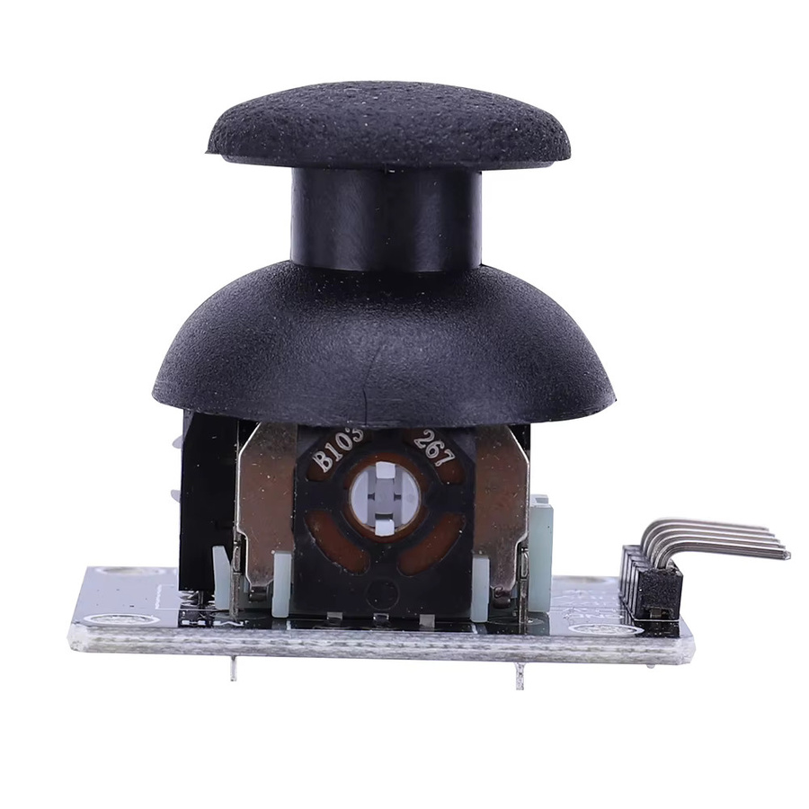 APWIKOGER KY-02 Zweiachsiger Joystick Breakout-Modul Spielsteuerungs-Sensor in Schwarz - Bild 2