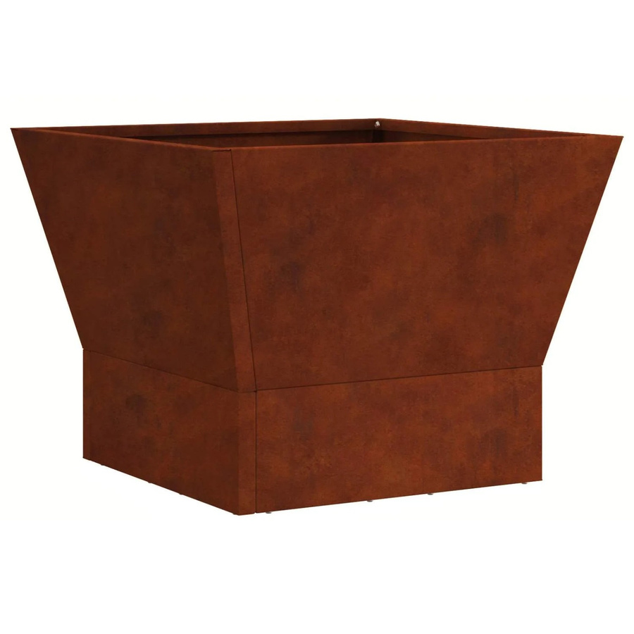 vidaXL Feuerstelle aus Wetterfeststahl in Braun B/T/H: 40 x 40 x 30 cm - Bild 2
