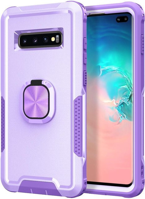 Samsung Galaxy S10 Plus Handyhülle mit 3-Schicht-Schutz in Purple – Stoßfest, Staubdicht und Anti-Rutsch von Just Case - Bild 1