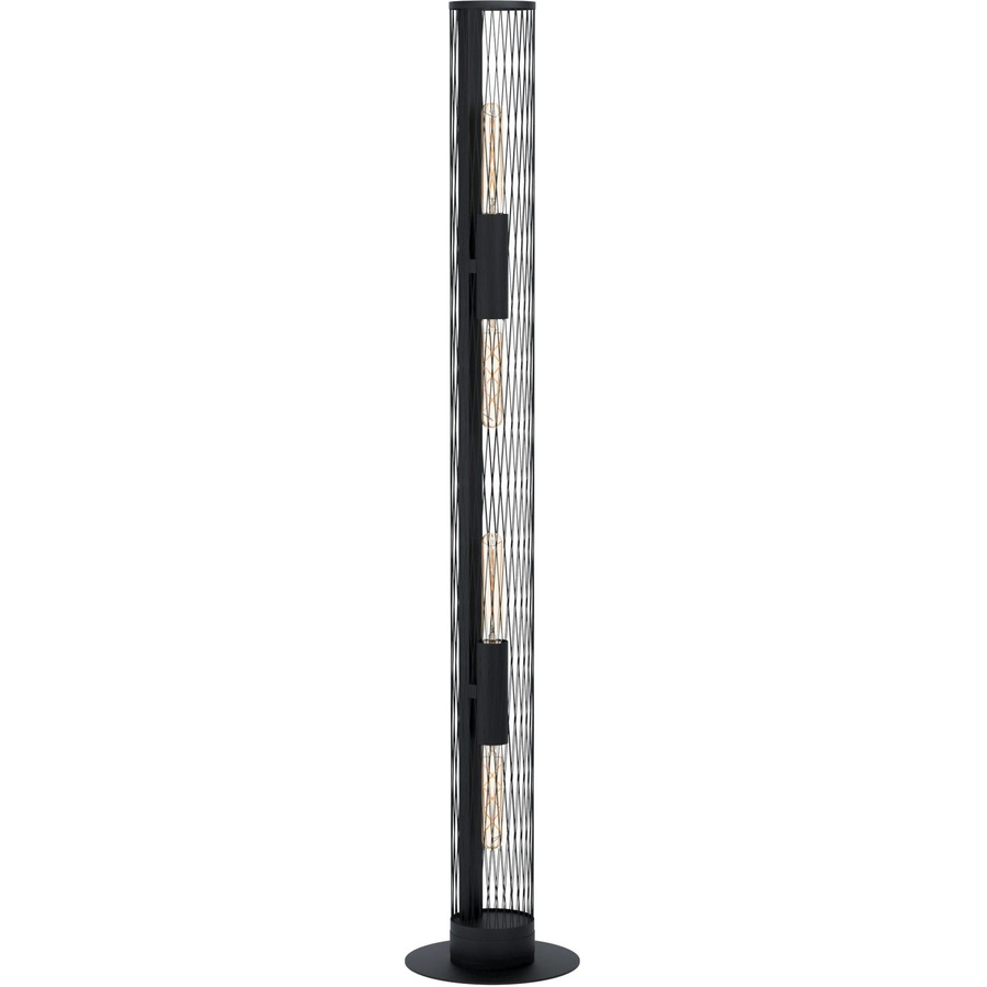 Eglo Stehleuchte Redcliffe 4-flammig Schwarz im Industrial-Look mit E27 Fassung, Höhe: 135,5 cm - Bild 2