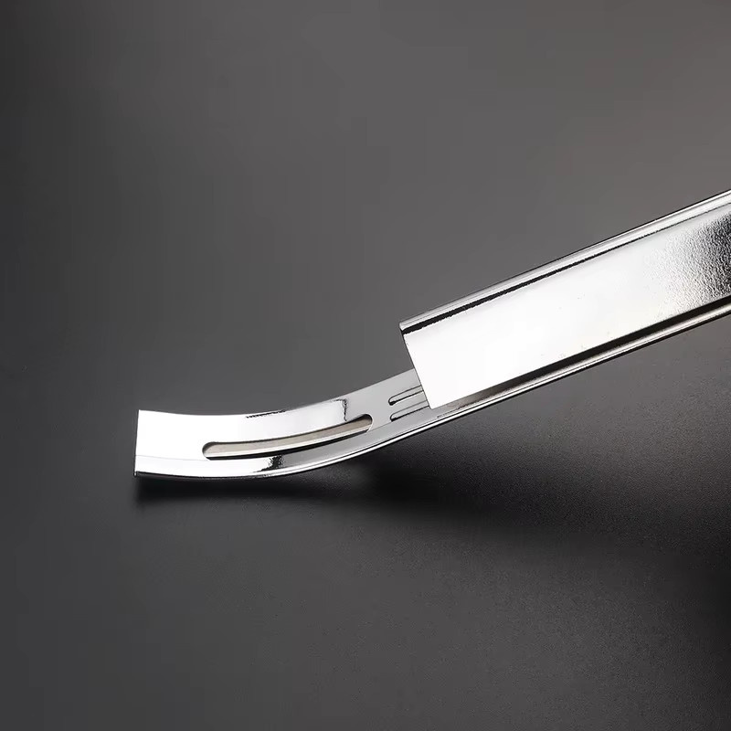 3-teiliges Lederhandwerk-Schrägwerkzeug-Set aus Metall und Leder mit Ersatz-Skiver-Klingen in Schwarz/Silber - Bild 3