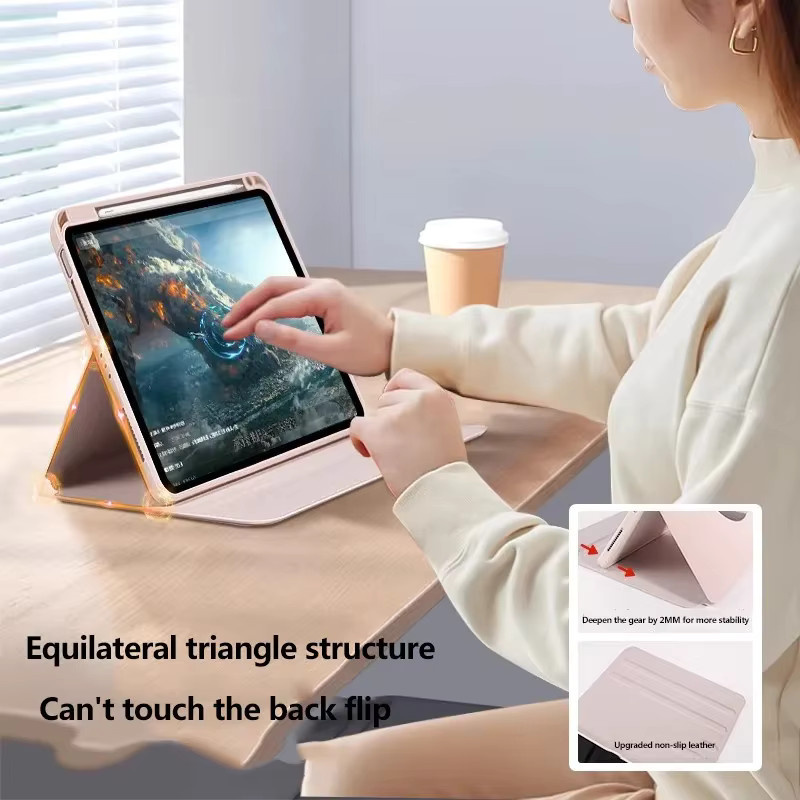 Schutzhülle für Apple iPad Air, iPad Pro und iPad Mini in Pink mit Flip-Funktion und Drehfunktion - Bild 2